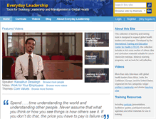 Tablet Screenshot of everydayleadership.org
